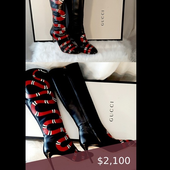 Gucci king snake Susan booties - Picture 13 of 15